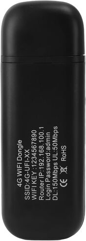 VBESTLIFE 4G LTE USB WiFi Dongle & Mobile Hotspot Router, 150Mbps Portable Travel Modem with SIM Card Slot, 10 Users, B1 3 7 8 20 38 40 41 (White) in Saudi Arabia
