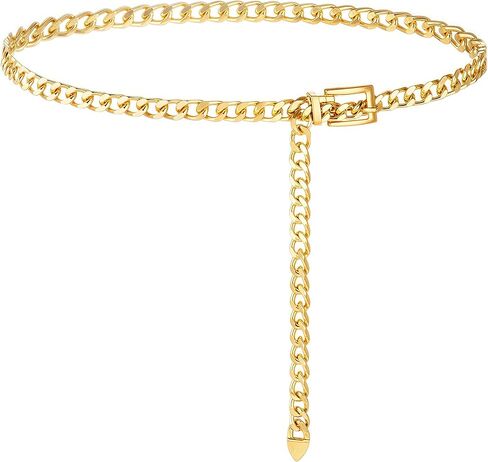 أحزمة Nackiy Western Metal Concho للنساء ، Boho Cowgirl Chain Belt for Women Fashion Associor in Kuwait