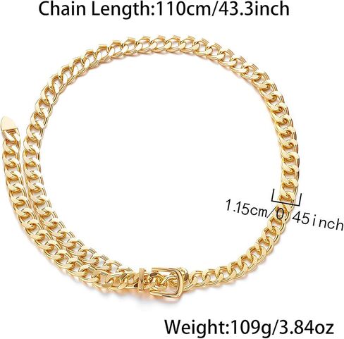 أحزمة Nackiy Western Metal Concho للنساء ، Boho Cowgirl Chain Belt for Women Fashion Associor in Kuwait