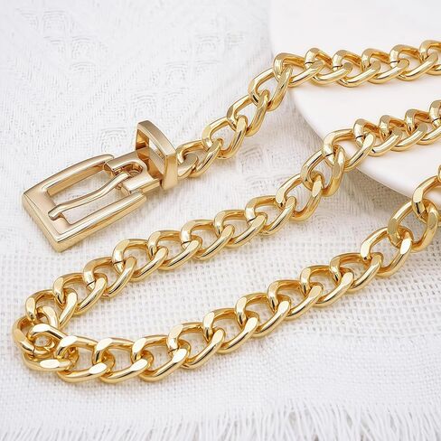 أحزمة Nackiy Western Metal Concho للنساء ، Boho Cowgirl Chain Belt for Women Fashion Associor in Kuwait