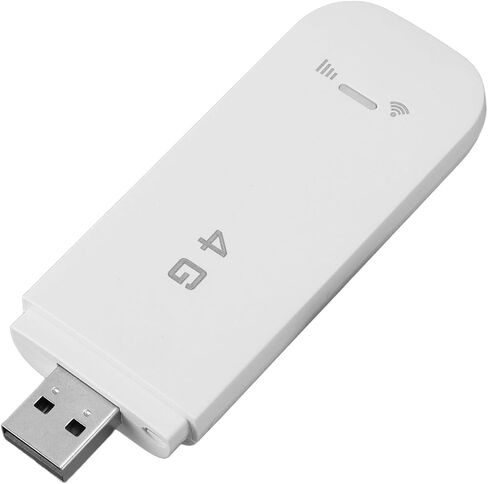 VBESTLIFE 4G LTE USB WiFi Dongle & Mobile Hotspot Router, 150Mbps Portable Travel Modem Network Adapter with SIM Card Slot, Support 10 Users, B1 B3 B5 (White) in Saudi Arabia