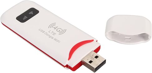 VBESTLIFE 4G LTE USB WiFi Dongle, 150Mbps Portable Travel WiFi Modem with SIM Card Slot, 10 Users Mobile Hotspot Router Network Adapter in Saudi Arabia