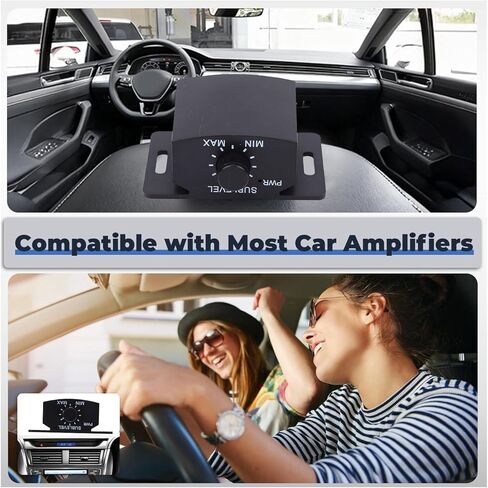Gugxiom Universal Bass Control Knob with4m / 13ft Cable Extension Cable, 6 Pin Subwoofer Volume Control Compatible with Most Car Amplifier in Saudi Arabia