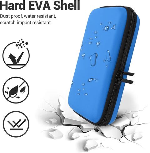 PUSOKEI Game Console Carrying Case, Lightweight Large Storage Console Travel Case for 2DS LL (Blue) in Saudi Arabia