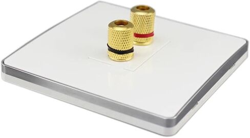 Hi-Fi Audio Terminal Wall Plate Sound System Banana Female Connector Socket Speaker Binding Post Panel Cover in Saudi Arabia