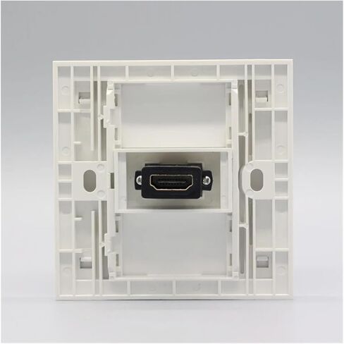 HDMI 2.0 Female Wall Mount Socket White Panel Socket 86x86mm in Saudi Arabia