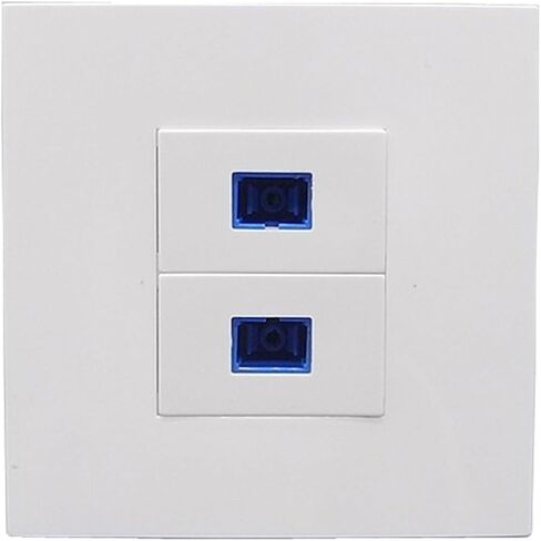 Dual Port SC Fiber 2 UPC Fiber 86mm Wall Panel Female to Female Socket in Saudi Arabia