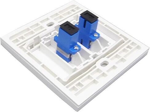 Dual Port SC Fiber 2 UPC Fiber 86mm Wall Panel Female to Female Socket in Saudi Arabia