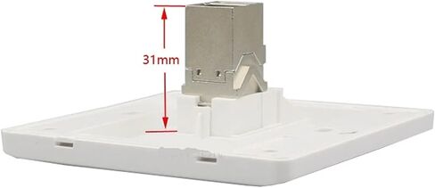 1 منفذ أنثى CAT6A RJ45 LAN جاك لوحة حائط مع CAT.6A مباشر محمي in Saudi Arabia