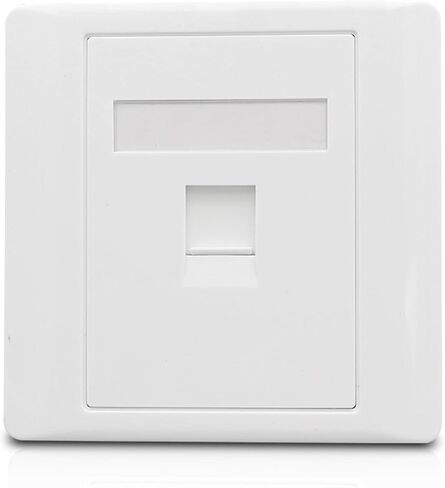 1 منفذ أنثى CAT6A RJ45 LAN جاك لوحة حائط مع CAT.6A مباشر محمي in Saudi Arabia