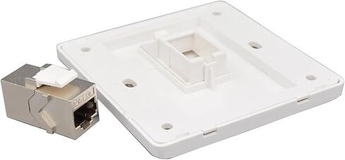 1 منفذ أنثى CAT6A RJ45 LAN جاك لوحة حائط مع CAT.6A مباشر محمي in Saudi Arabia