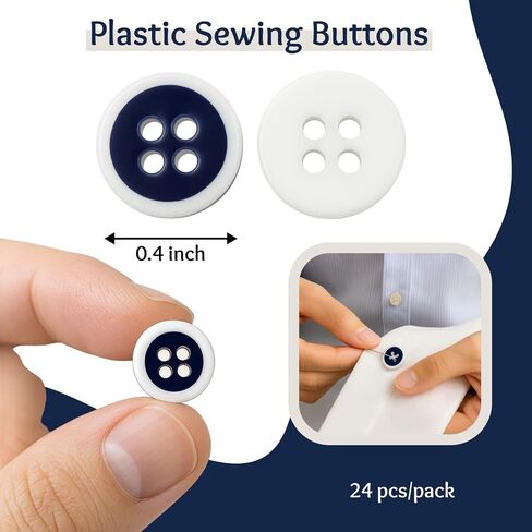 12 Pcs Beige Sewing Buttons 0.35 inch Shirt Buttons 4 Hole Cream Buttons 14L Plastic Buttons Design Buttons White Round Buttons for Crafts DIY Pants Shorts Skirts Shirts Dress in Saudi Arabia