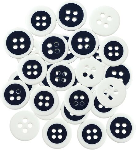 12 Pcs Beige Sewing Buttons 0.35 inch Shirt Buttons 4 Hole Cream Buttons 14L Plastic Buttons Design Buttons White Round Buttons for Crafts DIY Pants Shorts Skirts Shirts Dress in Saudi Arabia