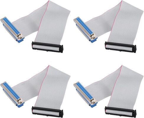 MECCANIXITY 4 Pcs IDC Flat Ribbon Cable, 2.54mm Pitch 47mm Width 20cm Long 40 Pin Female DB37 to FC-40 Flat Ribbon Connector Jumper Wire for PC, LED Displays in Saudi Arabia
