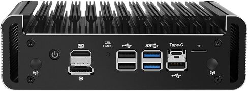 HUNSN Micro Firewall Appliance، كمبيوتر صغير، OPNsense، VPN، جهاز توجيه PC، 10 مراكز I5 1235U، RJ24، 6 x 2.5GbE I226-V، HDMI، DP، USB3.2، Type-C، TF، 0 ذاكرة الوصول العشوائي، 0 تخزين، هيكلي بدون نظام in Kuwait
