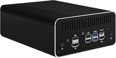 HUNSN Micro Firewall Appliance، كمبيوتر صغير، OPNsense، VPN، جهاز توجيه PC، I3 1215U، RJ24، 6 x 2.5GbE I226-V، HDMI، DP، USB3.2، Type-C، TF، مع مروحة، 0 ذاكرة الوصول العشوائي، 0 تخزين، Barebone بدون نظام in Kuwait