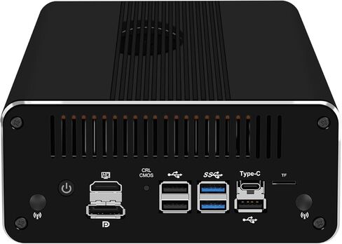 HUNSN Micro Firewall Appliance، كمبيوتر صغير، OPNsense، VPN، جهاز توجيه PC، I3 1215U، RJ24، 6 x 2.5GbE I226-V، HDMI، DP، USB3.2، Type-C، TF، مع مروحة، 0 ذاكرة الوصول العشوائي، 0 تخزين، Barebone بدون نظام in Kuwait
