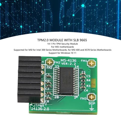 وحدة TPM2.0 للوحات الأم، 10 11 تدعم SLB 9665 in Kuwait