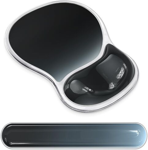 AKIT Ergonomic Mouse Pad with Wrist Rest&Keyboard Wrist Rest Set, Gel, Pink in Kuwait