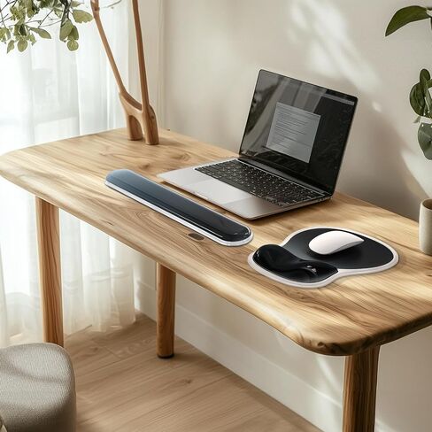 AKIT Ergonomic Mouse Pad with Wrist Rest&Keyboard Wrist Rest Set, Gel, Pink in Kuwait