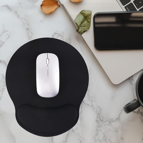 Generic Mouse Pad and Wrist Rest Cushion, Non-Slip Rubber Memory Foam Wrist Support, Ergonomic Mouse Pad for Home Office Computer, Black in Saudi Arabia