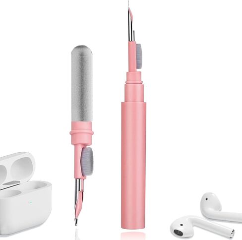 Cleaner Kit for Airpods,Earbuds Cleaning kit for Airpods Pro 1 2 3, Multi-Function Cleaning Tool with Brush for Wireless Earphones Bluetooth Headphones Camera and iPhone(White) in Kuwait