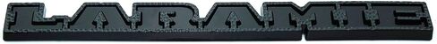 قطعة واحدة 2019 2020 Laramie Emblem 3D شارة الباب الخلفي لوحة الاسم البديلة لـ 1500 2500 68282678AB (رمادي أسود) in Kuwait