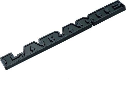 قطعة واحدة 2019 2020 Laramie Emblem 3D شارة الباب الخلفي لوحة الاسم البديلة لـ 1500 2500 68282678AB (رمادي أسود) in Kuwait