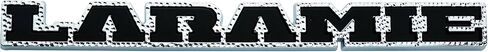 قطعة واحدة 2019 2020 Laramie Emblem 3D شارة الباب الخلفي لوحة الاسم البديلة لـ 1500 2500 68282678AB (رمادي أسود) in Kuwait