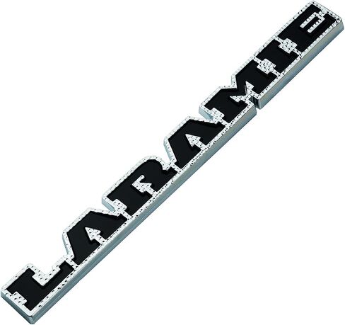 قطعة واحدة 2019 2020 Laramie Emblem 3D شارة الباب الخلفي لوحة الاسم البديلة لـ 1500 2500 68282678AB (رمادي أسود) in Kuwait