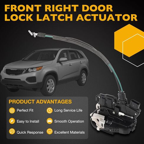 813102P000 Door Lock Latch Actuator Front Left Driver Side, Compatible with 2011 2012 2013 2014 2015 Kia Sorento, Replaces# 937565 937-565 DLA960 in Saudi Arabia