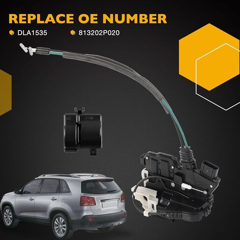 813102P000 Door Lock Latch Actuator Front Left Driver Side, Compatible with 2011 2012 2013 2014 2015 Kia Sorento, Replaces# 937565 937-565 DLA960 in Saudi Arabia