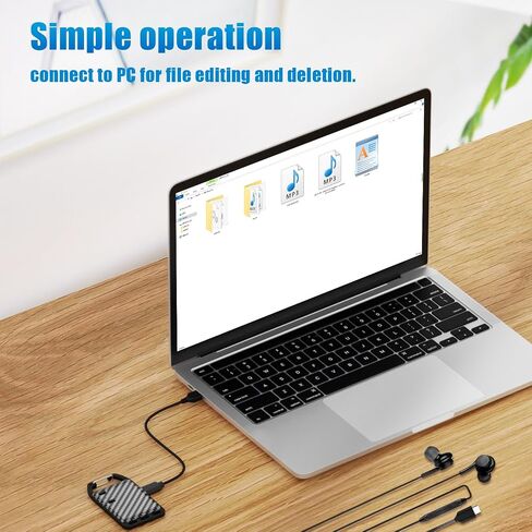 Mini Voice Recorder - 64GB Digital Audio Recording Device with 40 Hours Recording, 500 Hours Storage, Voice Activation & Perfect for Meetings and Lectures in Saudi Arabia