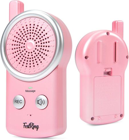 50 Seconds Voice Recorder with Playback, Simple Digital Voice Recorder for Quick Note-Taking, Small Recording Device with 2 Buttons, Dictaphone Audio Recorder for Kid/Toddle/Senior - Pink in Saudi Arabia