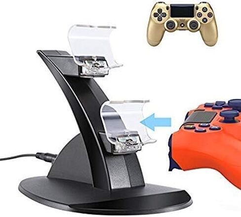 STMAN Dual USB Charging Charger Docking Station Stand for Playstation 4 PS4 / PS4 Slim Controller in Saudi Arabia