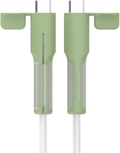 حافظة حماية لكابل USB-C إلى USB-C من السيليكون، حافظة مرنة مضادة للكسر تعمل على إطالة عمر سلك الشحن، سهلة التركيب والمحمولة، للهواتف الذكية والأجهزة اللوحية وأجهزة الكمبيوتر المحمولة (رمادي) in Kuwait