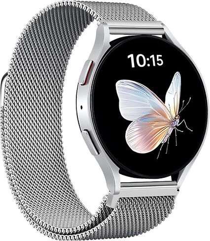 Metal Band Compatible with Galaxy Watch 7 Band 40mm 44mm,Magnetic 20mm Quick Release Watch Band Compatible with Samsung Watch 6 5 4 FE 40mm 44mm Classic 6 4 47mm 43mm 46mm 42mm 5 pro 45mm in Saudi Arabia