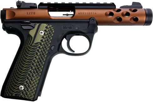 G10 Mark IV 22/45 Lite Grips Slash and Burn Design Will Fit Ruger® 22 45 Lite Generation 4 Rimfire NOT for GEN 3 in Saudi Arabia