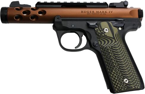 G10 Mark IV 22/45 Lite Grips Slash and Burn Design Will Fit Ruger® 22 45 Lite Generation 4 Rimfire NOT for GEN 3 in Saudi Arabia
