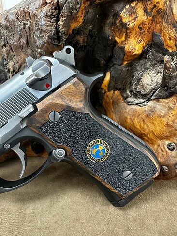 متوافق مع مقابض بيريتا 92/96/98/M9 كاملة الحجم، وResident Evil، وSamurai Edge، وBiohazard Raccoon S.T.A.R.S، وخشب الجوز الخفيف in Kuwait