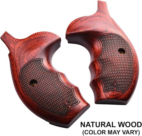 Altamont S&W K and L Round Combat Fingergroove Revolver Grip - مقابض مسدسات خشبية حقيقية تناسب مسدسات الإطار المستديرة Smith and Wesson K & L - صنع في الولايات المتحدة الأمريكية in Kuwait
