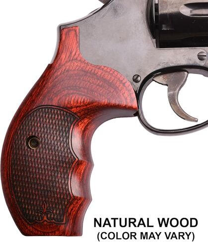 Altamont S&W K and L Round Combat Fingergroove Revolver Grip - مقابض مسدسات خشبية حقيقية تناسب مسدسات الإطار المستديرة Smith and Wesson K & L - صنع في الولايات المتحدة الأمريكية in Kuwait
