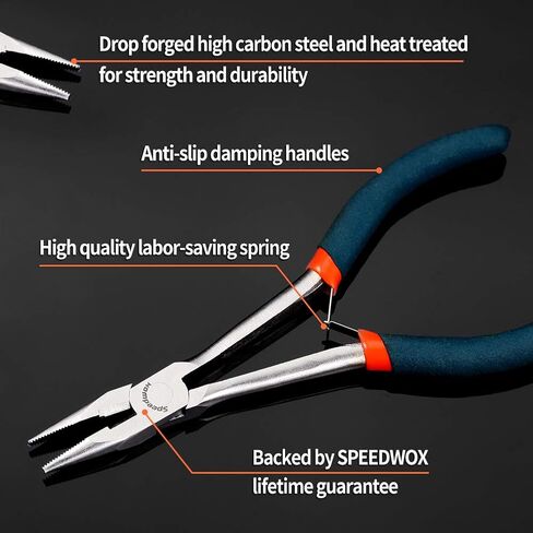 SPEEDWOX End Nippers Long Reach 5-1/2 Inch Mini End Cutting Pliers End Cutters Fine Precision Professional Wire Cutter for Jewelry Making Carpenter Construction Tools Nail Remover Mini Nippers in Kuwait