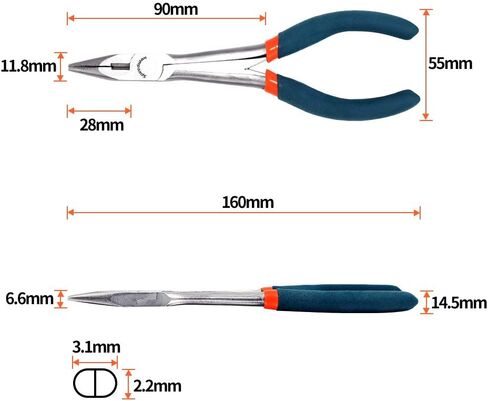 SPEEDWOX End Nippers Long Reach 5-1/2 Inch Mini End Cutting Pliers End Cutters Fine Precision Professional Wire Cutter for Jewelry Making Carpenter Construction Tools Nail Remover Mini Nippers in Kuwait