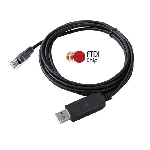 USB to RS485 RJ45 Cable for Deye/SunSynk/Sol-Ark Inverters - FTDI FT232RL Chipset, 3M Baud, Windows/Mac/Linux/Android Compatible (CE/RoHS/UL)(Black,6FT/1.8M) in Kuwait