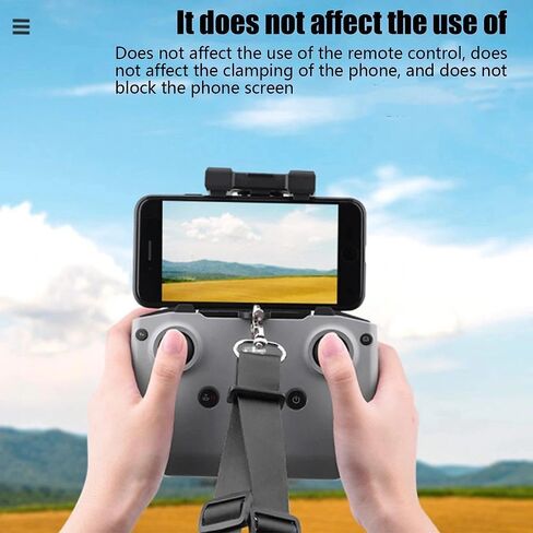 Remote Controller Lanyard Bracket for DJI Mavic Air 2/MINI 2/Air 2S Remote Control Strap BuckleBlack in Saudi Arabia