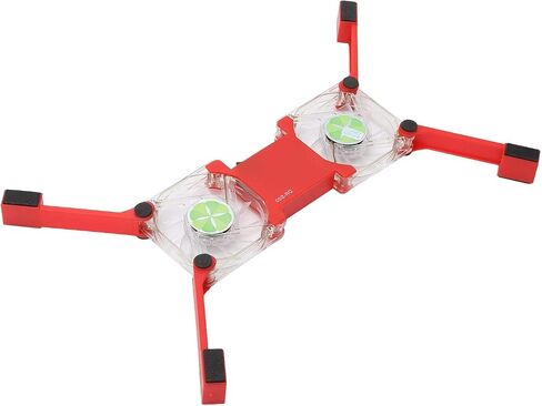 Laptop Cooling Pad, USB Foldable Laptop Cooling Stand with Non-Slip Mount for 12-15.6 Inch Laptops, Red in Saudi Arabia