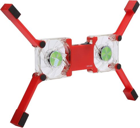 Laptop Cooling Pad, USB Foldable Laptop Cooling Stand with Non-Slip Mount for 12-15.6 Inch Laptops, Red in Saudi Arabia