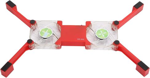 Laptop Cooling Pad, USB Foldable Laptop Cooling Stand with Non-Slip Mount for 12-15.6 Inch Laptops, Red in Saudi Arabia