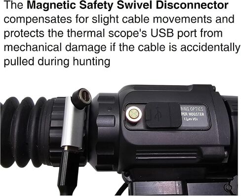 Bering Optics Hogster Stimulus VR Thermal Weapon Sight with Photo & Video Recording and Wi-Fi streaming + Power Kit compatible with Super Yoter, Super Hogster, Hogster Thermal Scopes for Night Hunting in Saudi Arabia